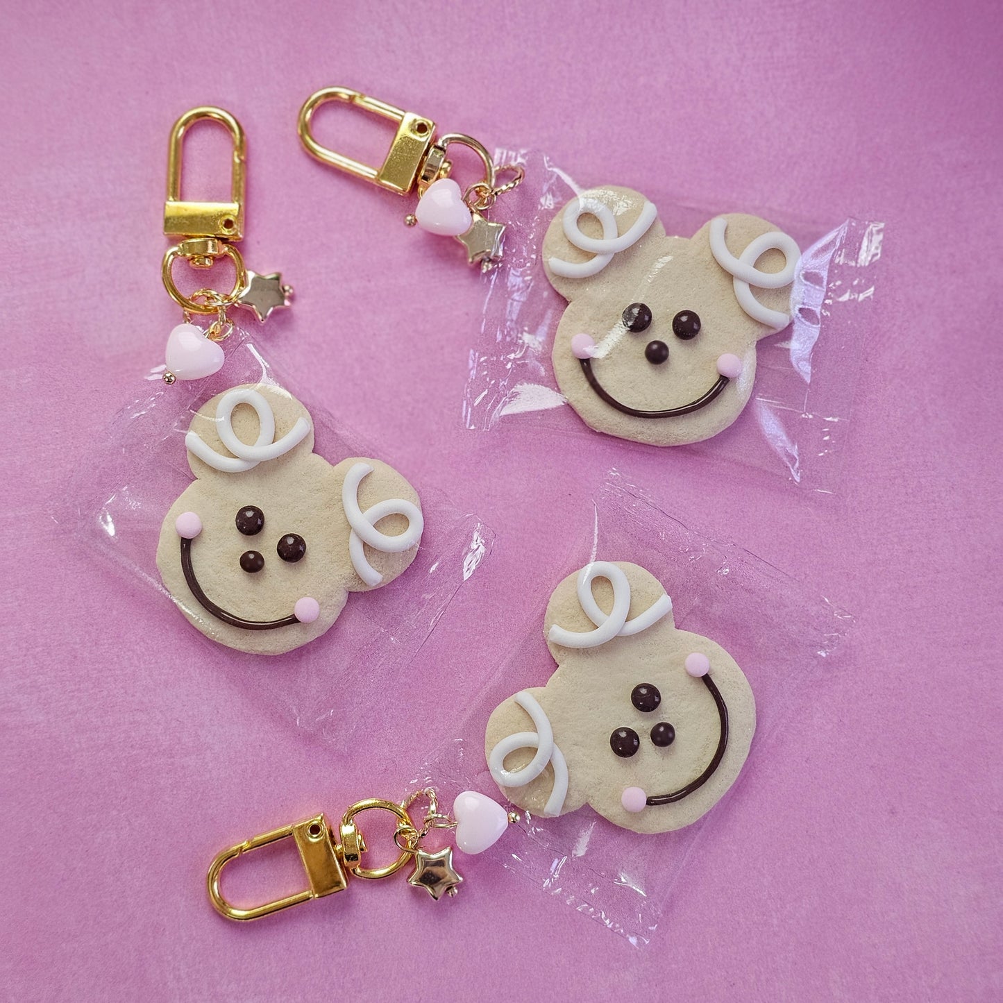 Packaged Mouse Cookie Charm Clip