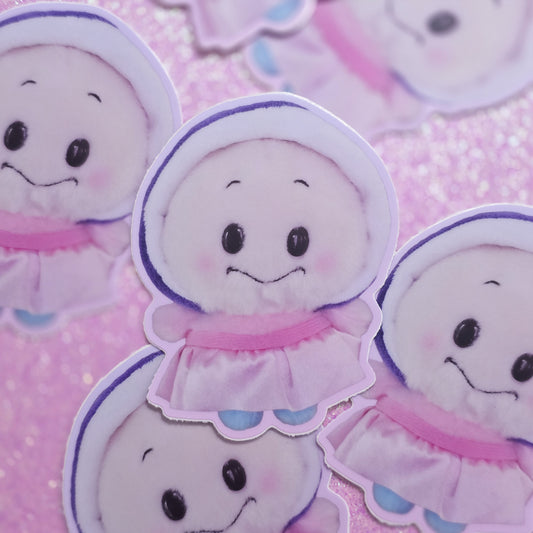 Oyster Baby Plushie Vinyl Sticker