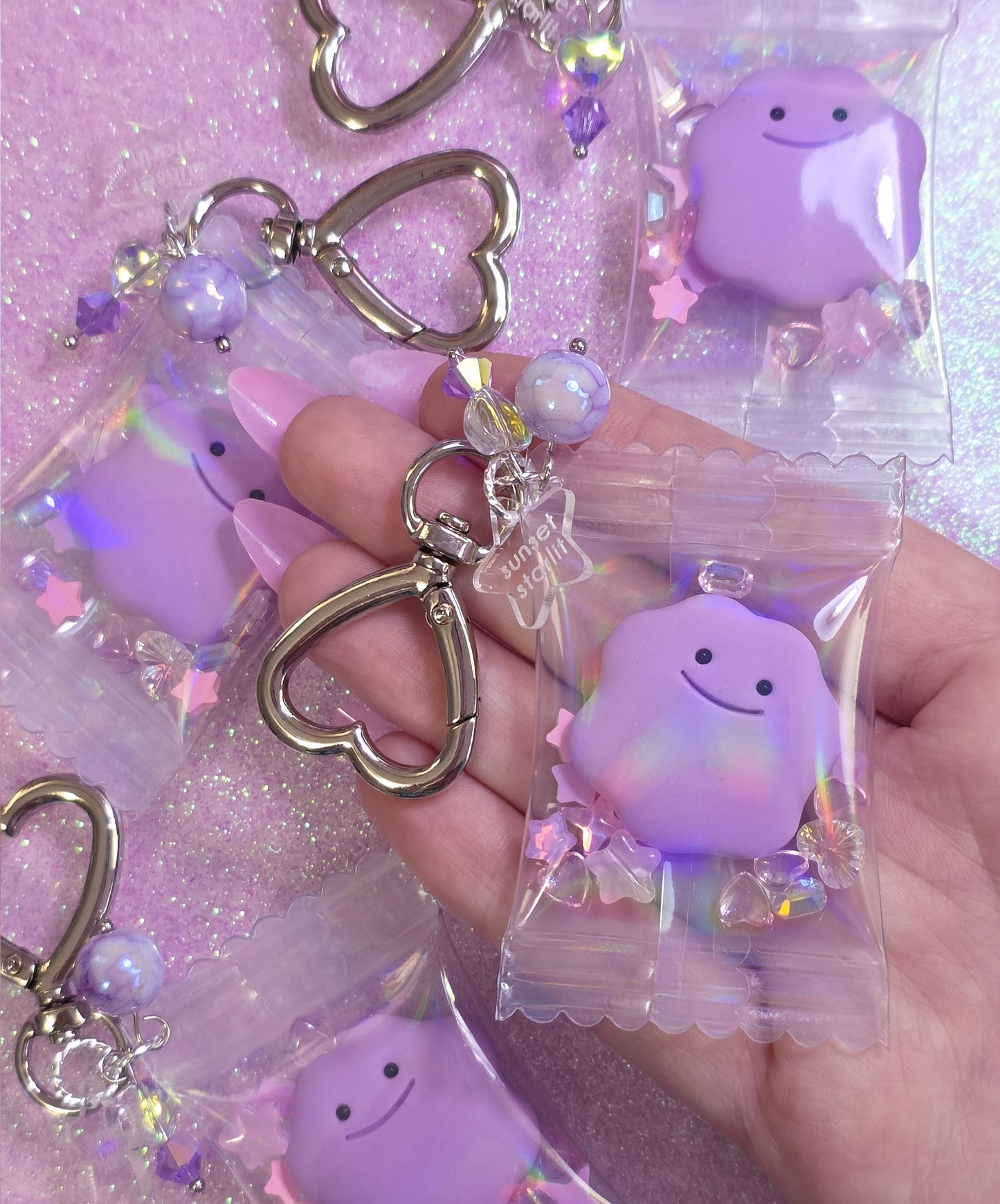 Purple Blob Candy Clip