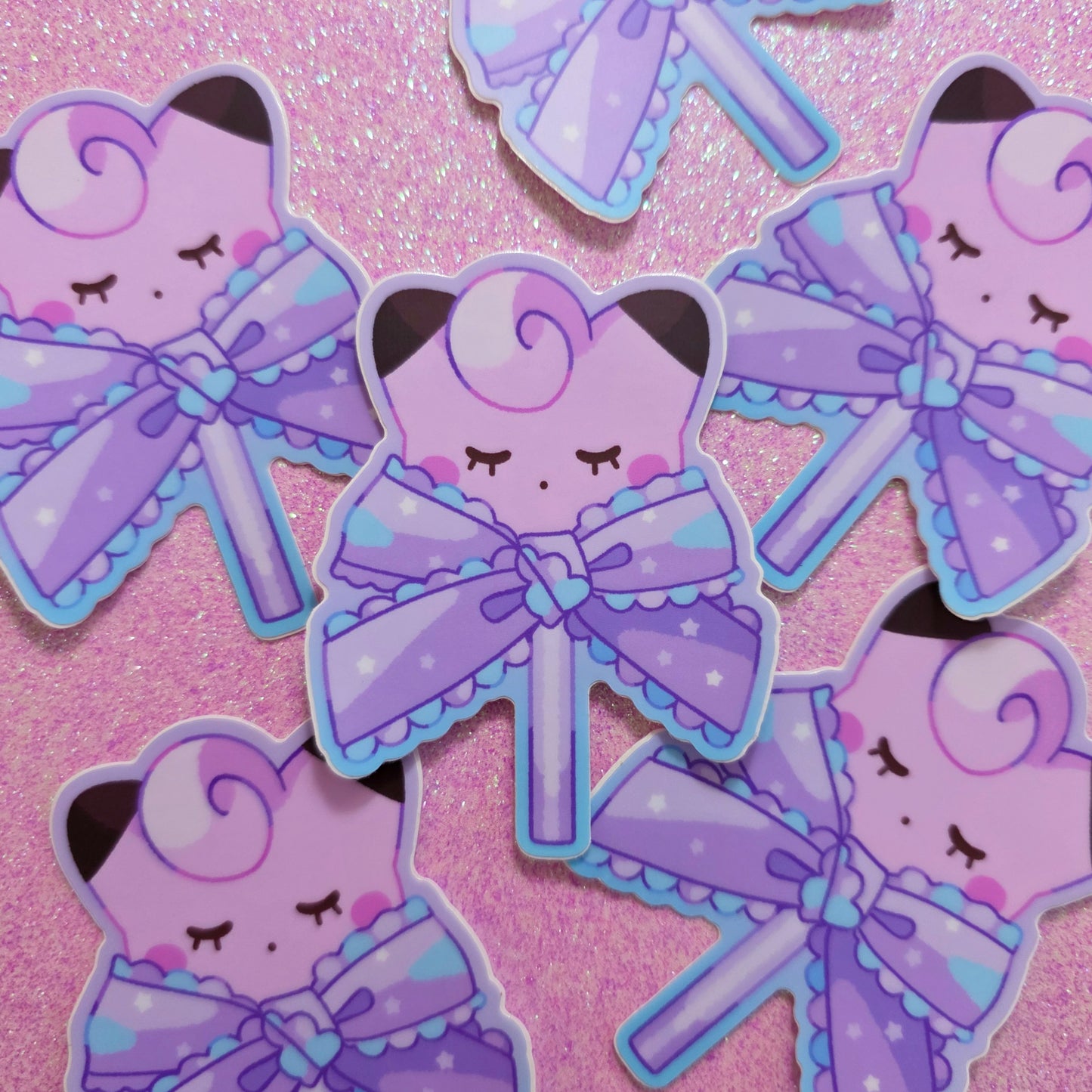 Cutie Clefairy Lollipop Vinyl Sticker