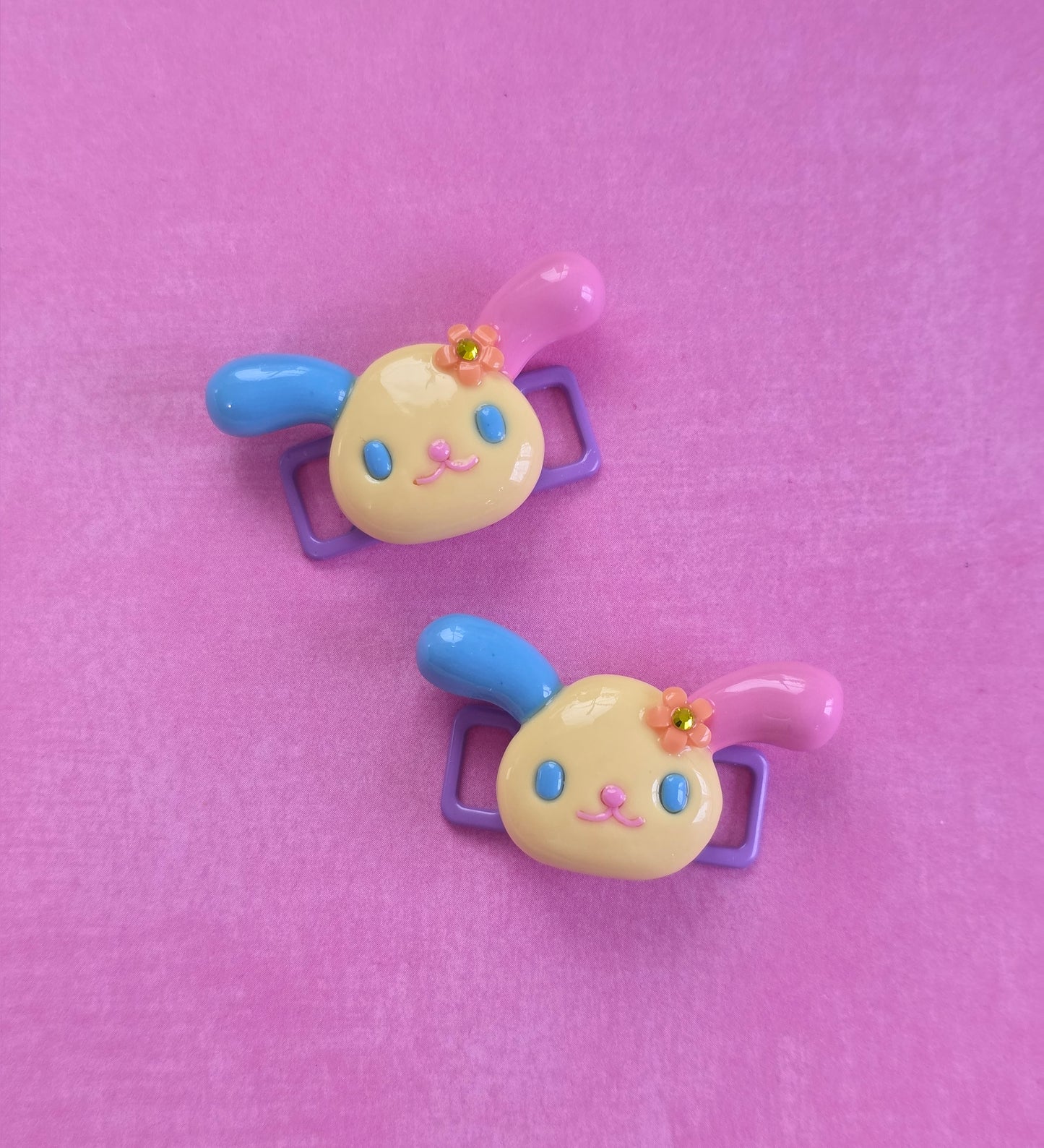 Rainbow Bunny Lace Charms