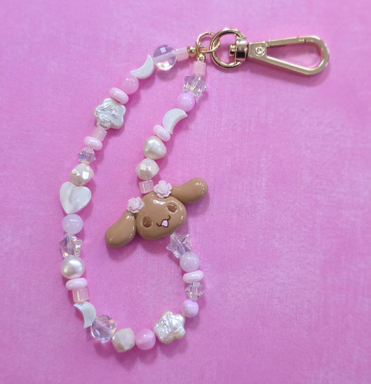 Chocolate Dog Phone Charm