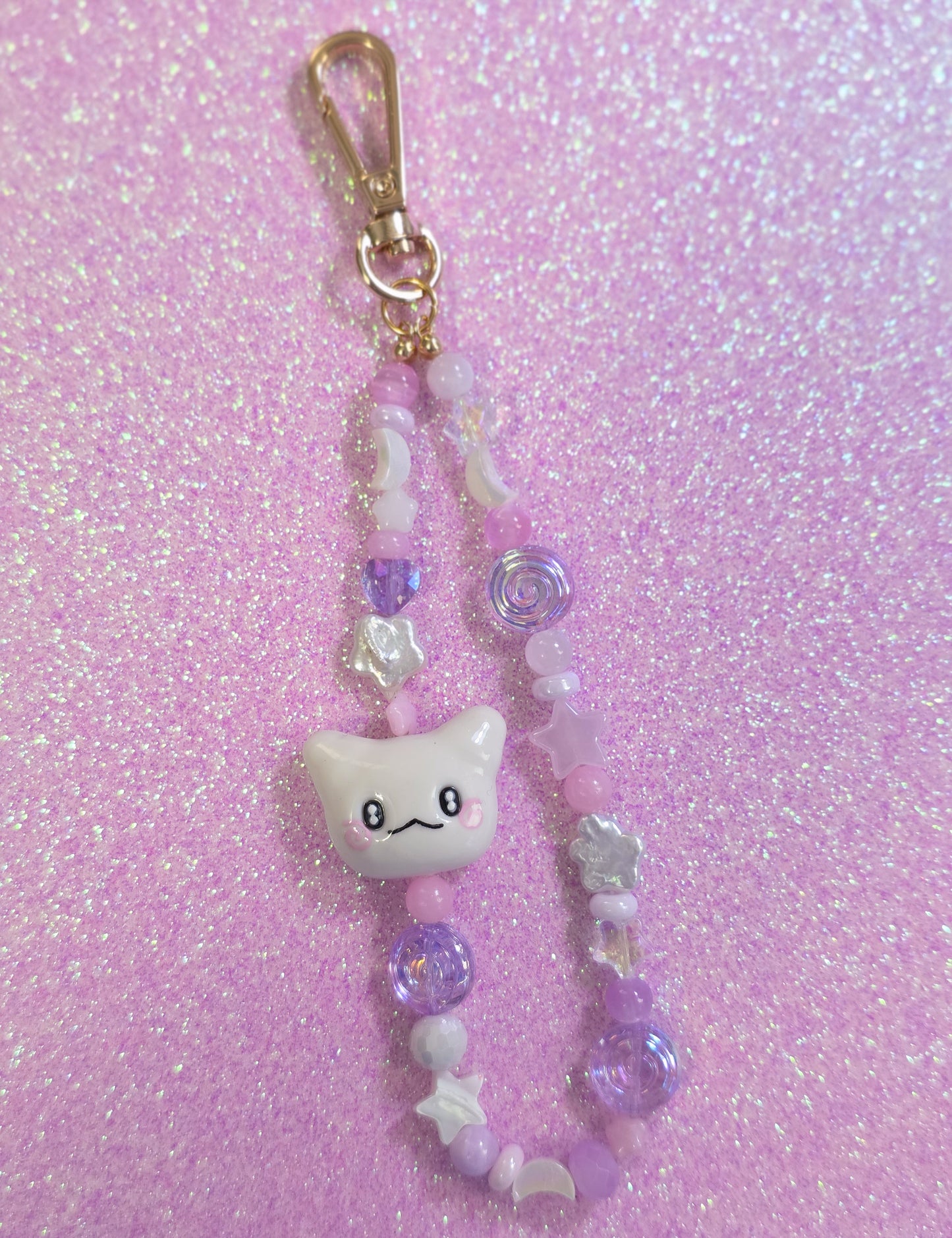 Flower Ghost Phone Charm