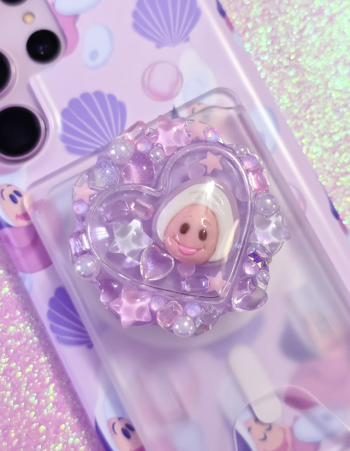 Oyster Baby Soft Touch Magsafe Phone Grip Wallet