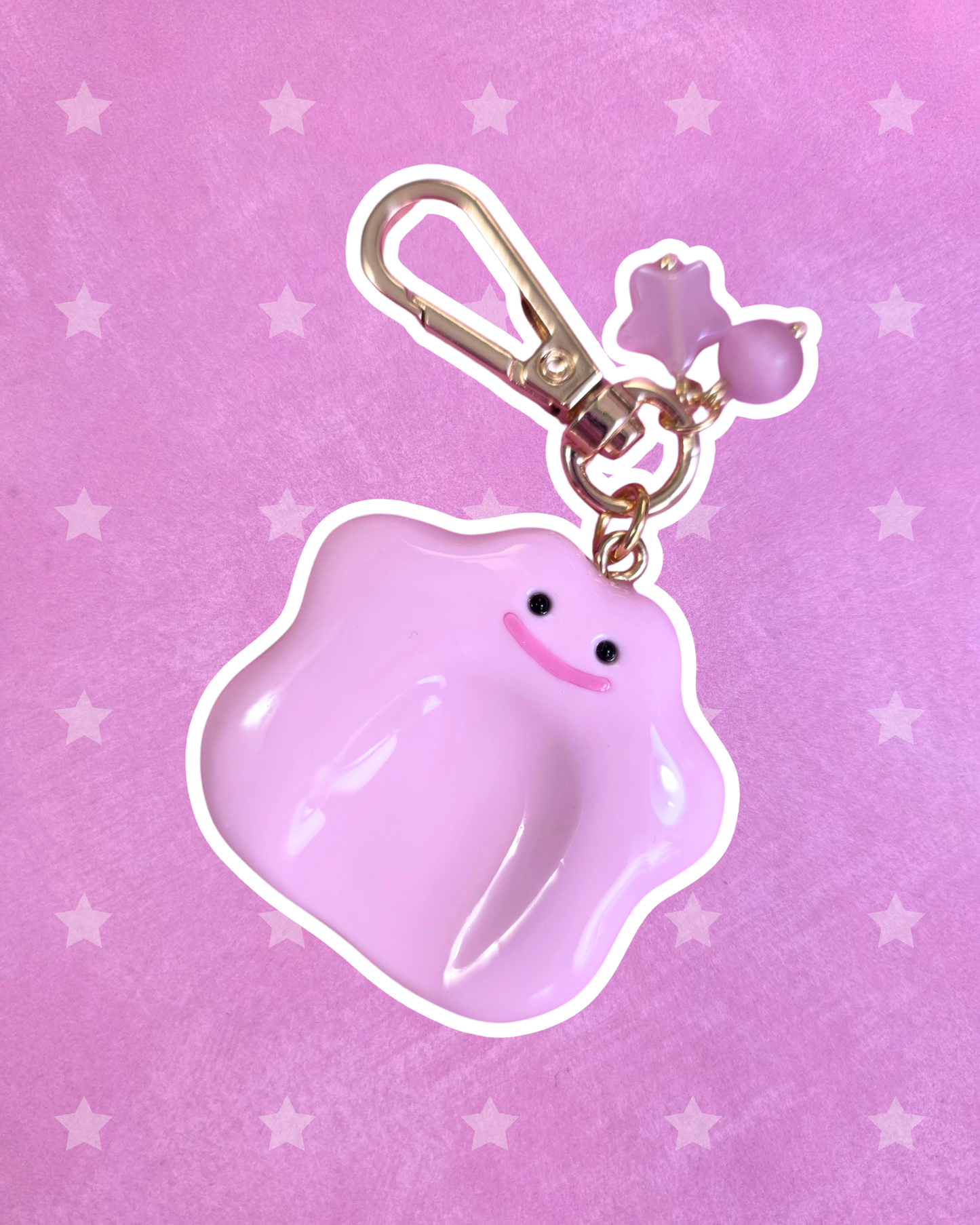 Ditto Worry Stone Bag Charm