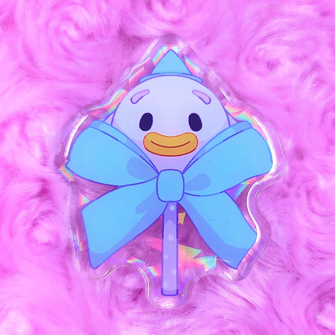 Wisp Lollipop Acrylic Pin