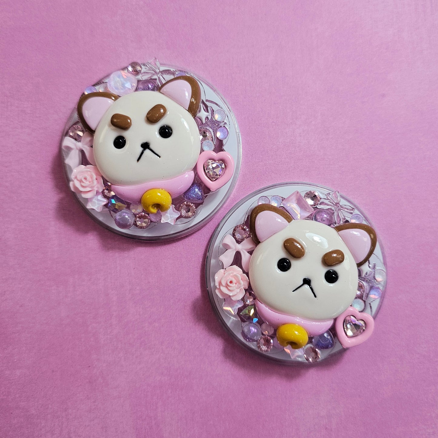 Puppycat Jeweled Magnetic Phone Grip