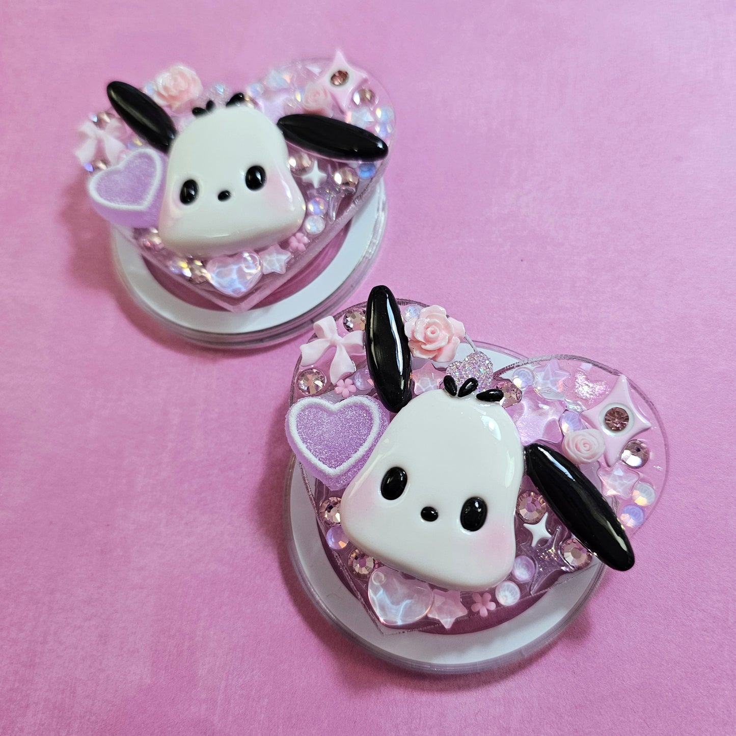 Pochacco Magnetic Jeweled Phone Grip