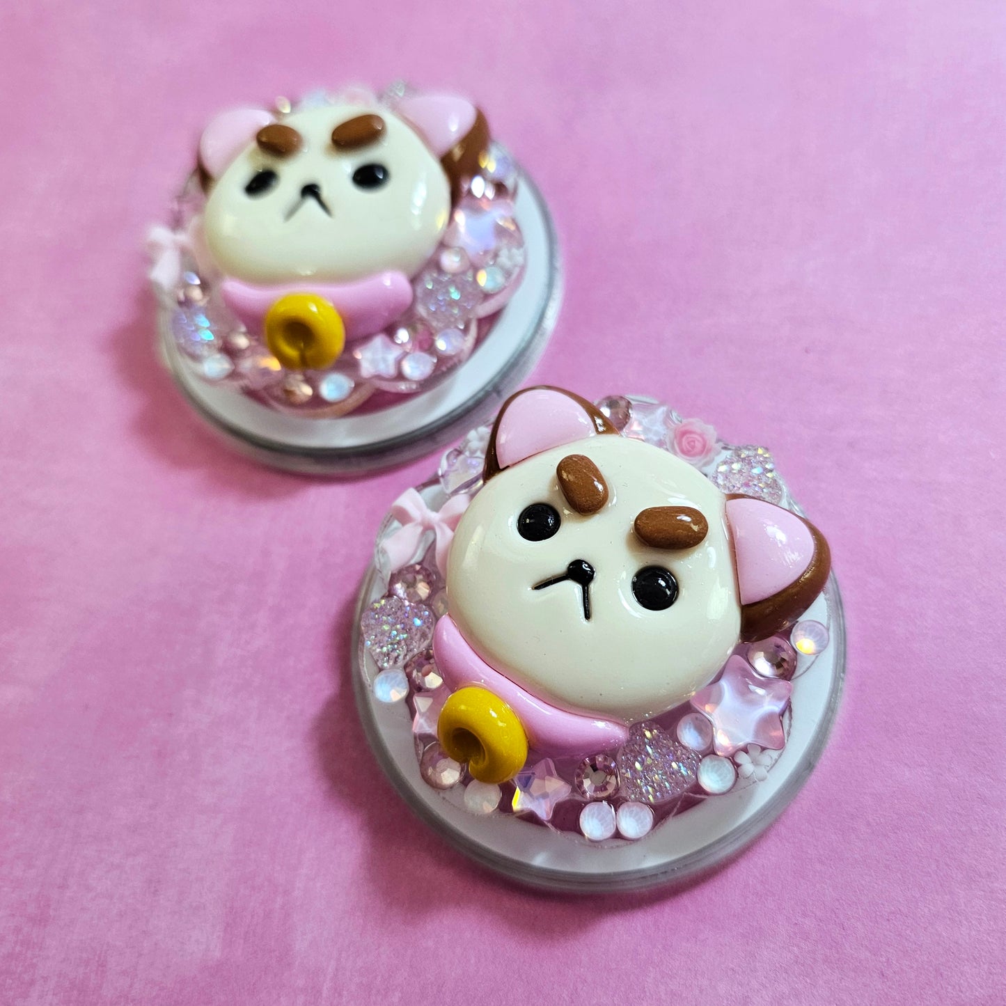 Puppycat Magnetic Jeweled Phone Grip