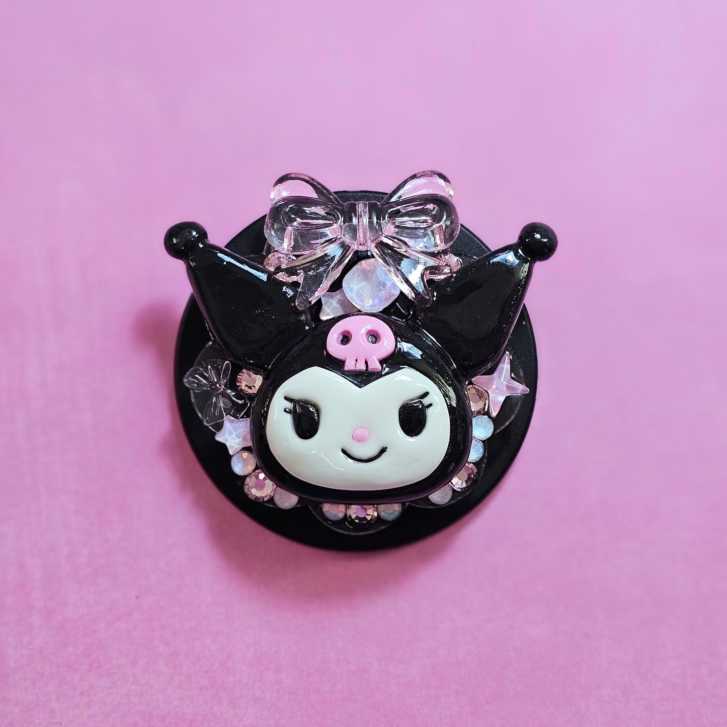 Kuromi Magnetic Jeweled Phone Grip