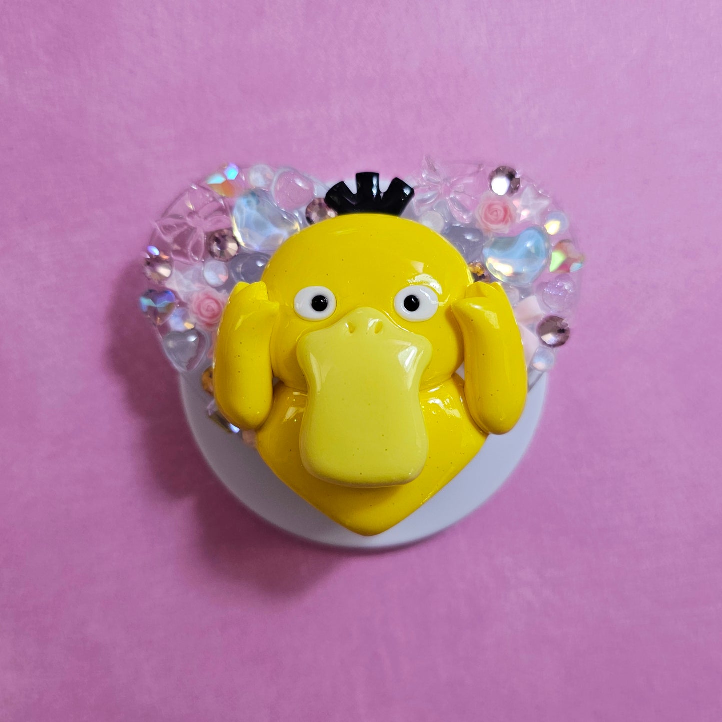 Psyduck Magnetic Jeweled Phone Grip