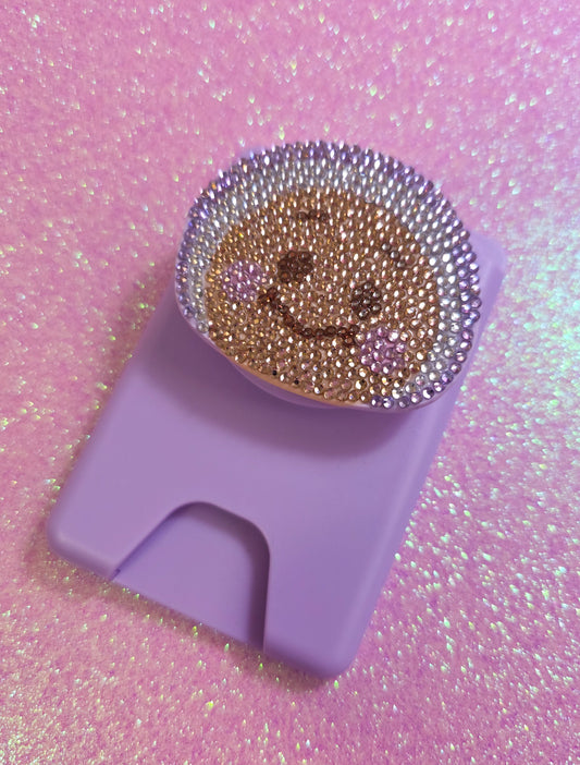 Oyster Baby Crystal Gem Magsafe Soft Touch Phone Grip Wallet