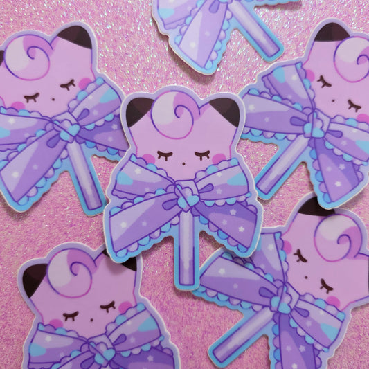 Cutie Clefairy Lollipop Vinyl Sticker