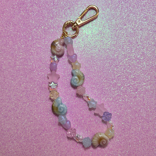 Pastel Ammonite Long Charm Loop