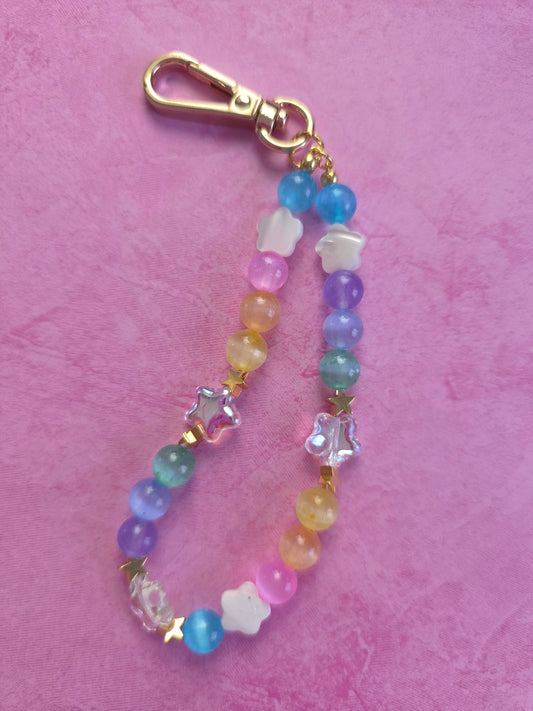 Rainbow and Stars Phone Charm