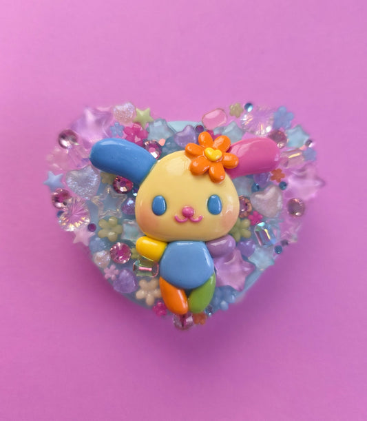 Rainbow Bunny Soft Touch Phone Grip NOT Magsafe