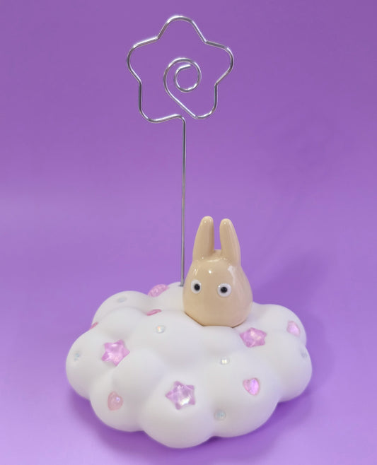 Totoro Cloud Photo Holder Figure Glazed