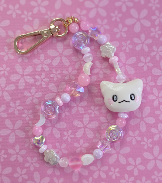 Flower Ghost Phone Charm