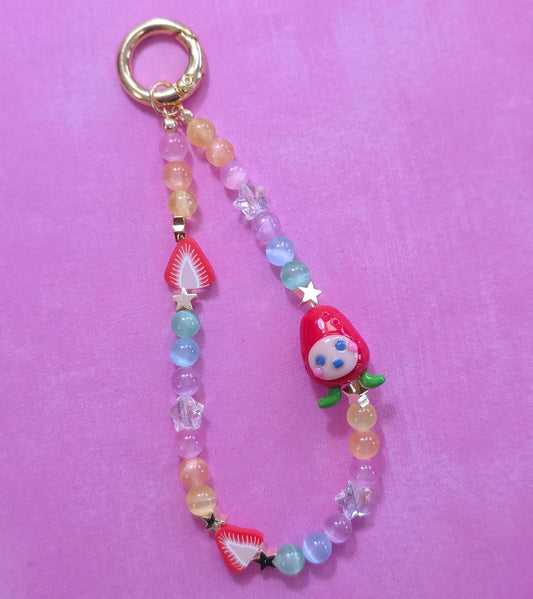Ichigotchi Phone Charm
