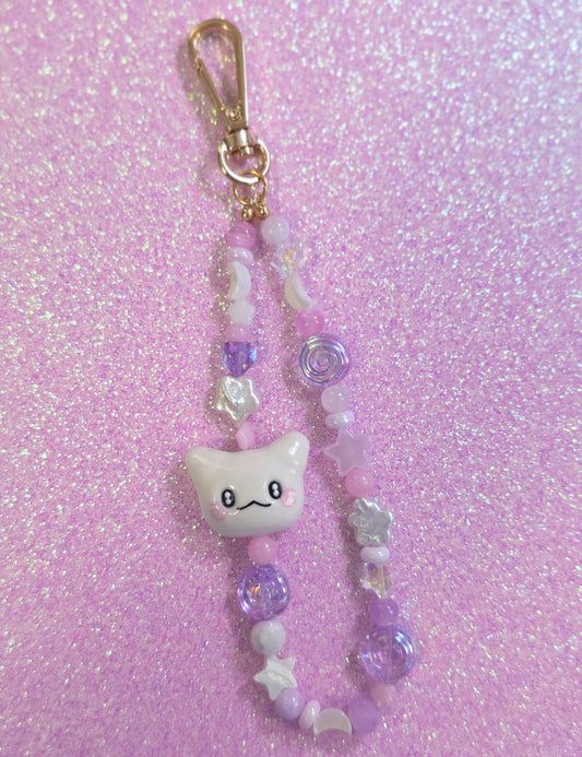 Flower Ghost Phone Charm