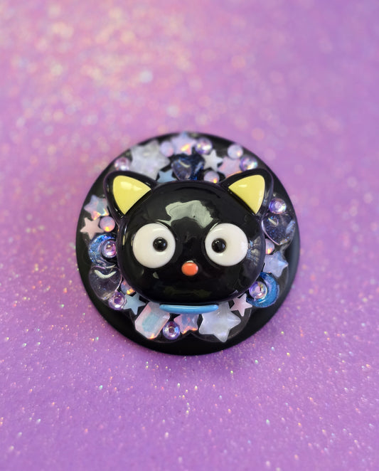 Black Cat Soft Touch Magsafe Phone Grip