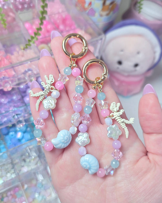 Pastel Dino Phone Charm