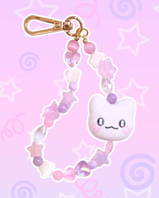 Hanamaru Flocked Charm