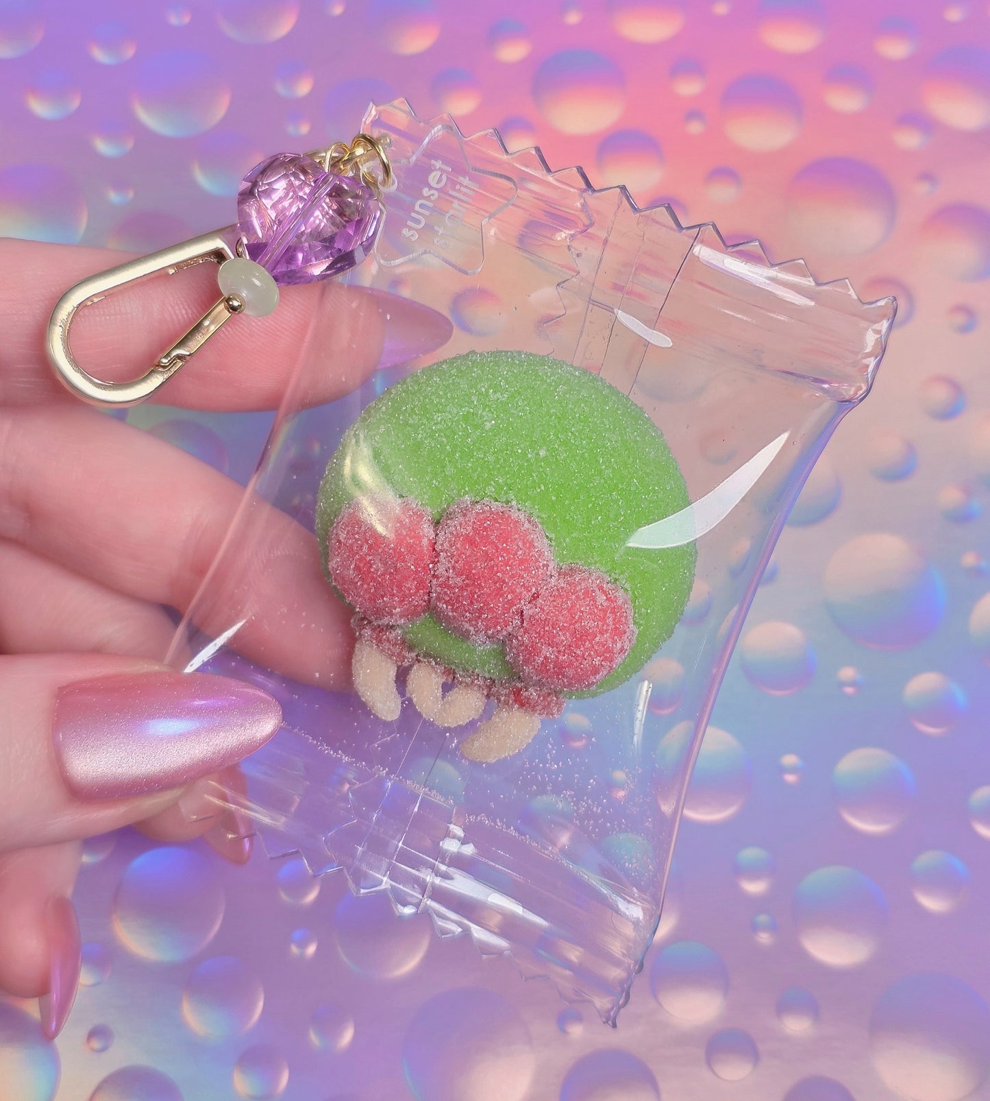 Alien Gummy Candy Bag Charm