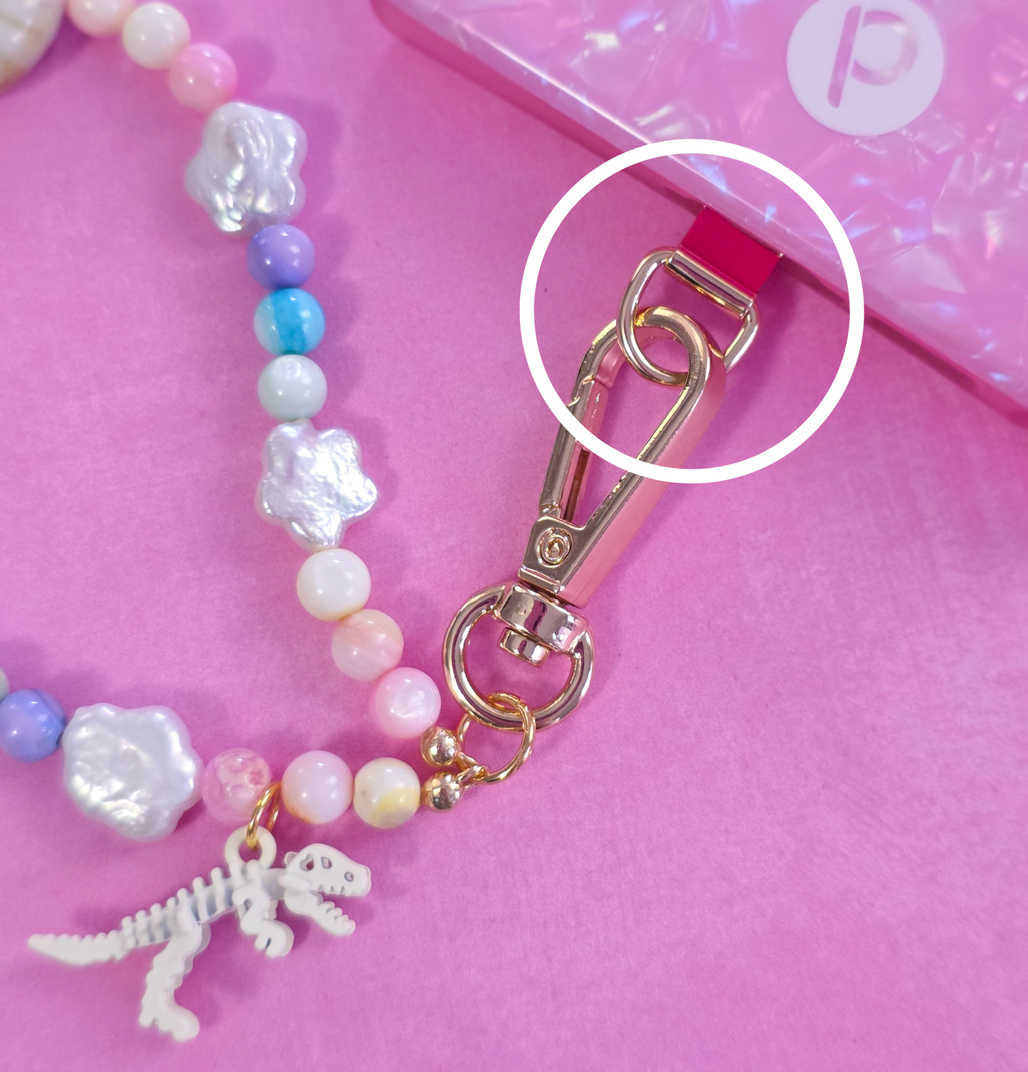 Metal Phone Charm Tether