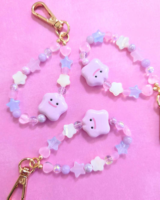 Pink Blob Bead Charm