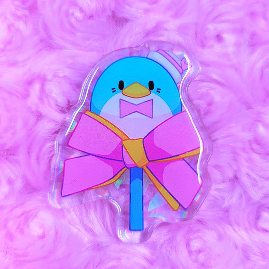 Tux Sam Lollipop Acrylic Pin